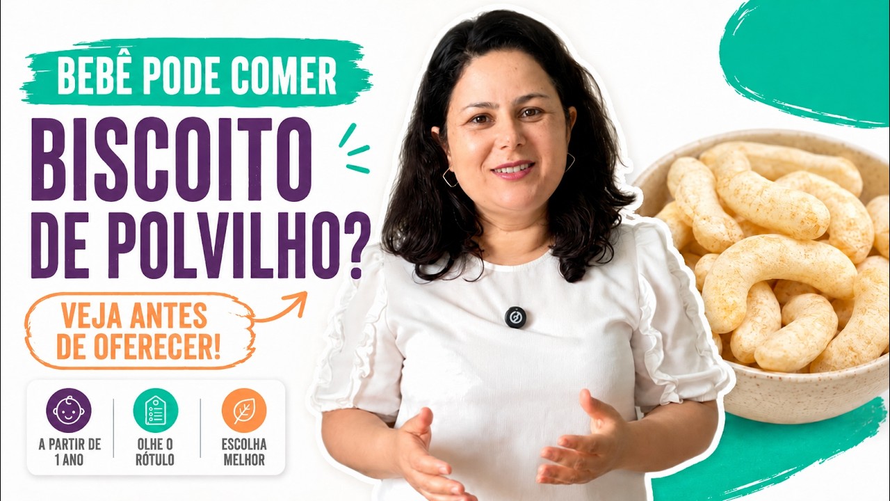 Assistir no YouTube: Bebê Pode Comer Biscoito de Polvilho? Veja Antes de Oferecer - Paula Stancari