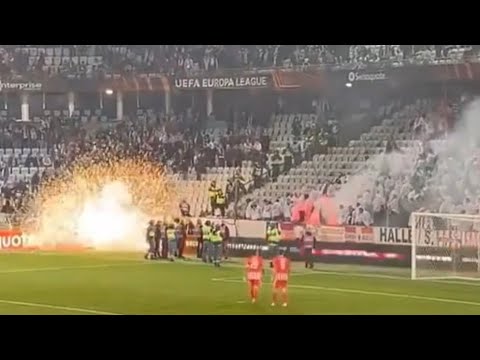 Skandalmatchen: Malmö FF - Union Berlin 2022  | Fyrverkeripjäs Smäller Av