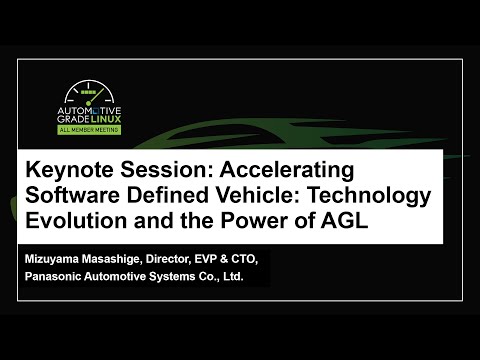 Keynote Session: Accelerating Software Defined Vehicle: Technology Evolution a... Mizuyama Masashige