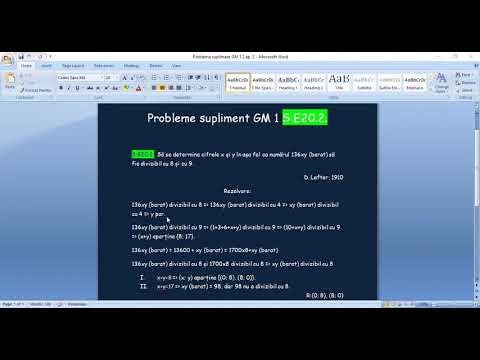 Probleme supliment GM 1 S:E20.2.