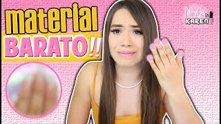 ME APLICO UÑAS con MATERIAL MUY BARATO!!