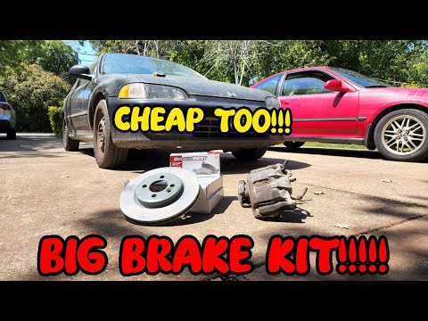 $800 HONDA CIVIC GETS SUB $200 OEM BIG BRAKE KIT