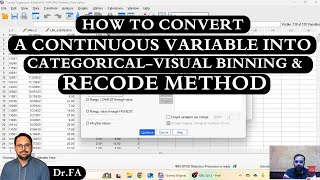 How to Convert a Continuous Variable into Categorical in SPSS 29