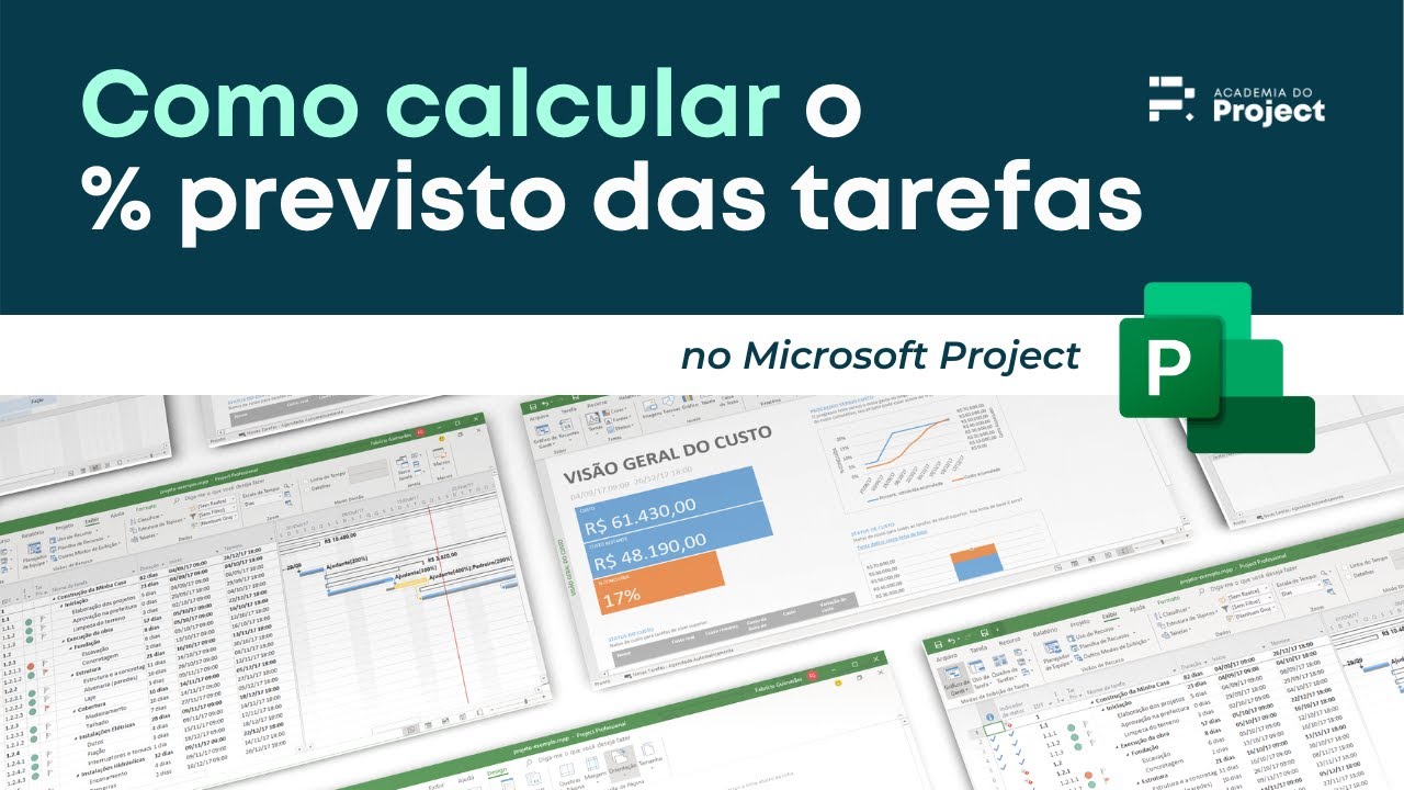 CÁLCULO DO % PREVISTO DAS TAREFAS E O CÁLCULO DAS TAREFAS RESUMO