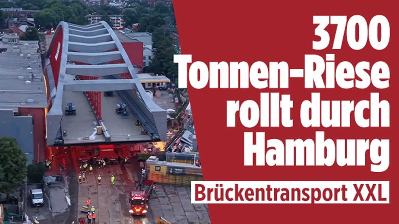 Hamburg: Sternbrücke erreicht ihr Ziel! Ende August soll der Zugverkehr starten