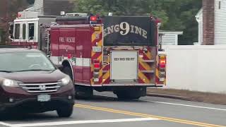 Nashua NH Engine 5 (using Engine 9) responding to an MVA 9/23/2025