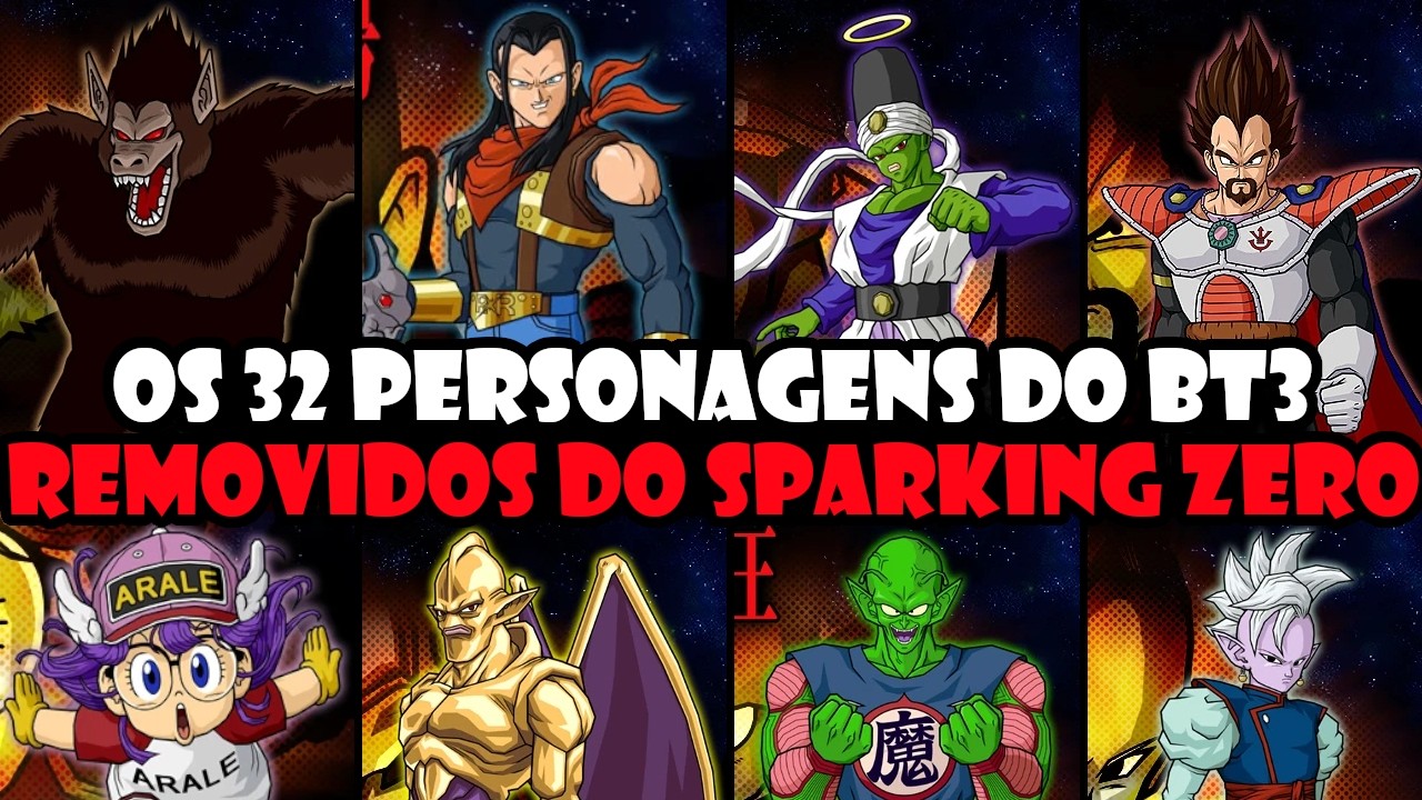 Os 32 PERSONAGENS do TENKAICHI 3 que foram REMOVIDOS do DRAGON BALL SPARKING ZERO