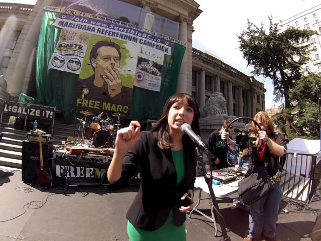 DML and Jodie Emery speaking at 420 Vancouver 2013