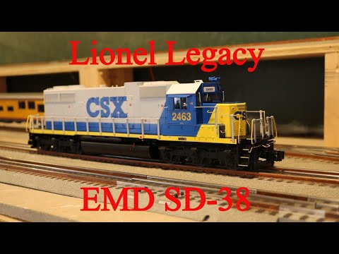 O Scale Lionel Legacy CSX SD-38