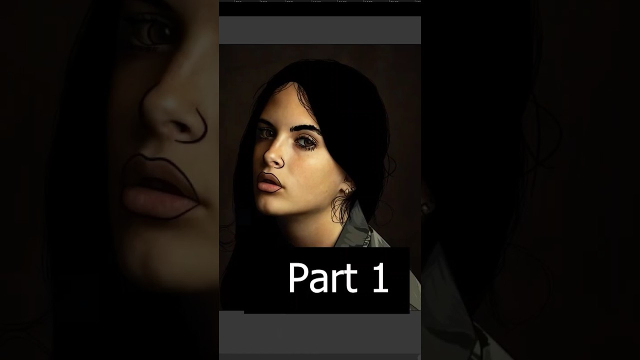 How To Draw A Vector Art #vector #ai #art #digitalart #digitaldrawing #drawing #portrait #pentool