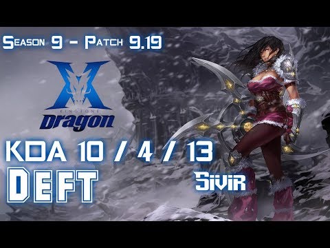 KZ Deft SIVIR vs LUCIAN ADC - Patch 9.19 KR Ranked