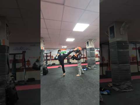 Full Striking Combination Pad Work 🥊💥 | MMA Pad Work #shorts