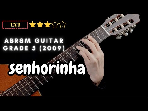 ABRSM guitar grade 5(2009)senhorinha classical guitar cover with tab