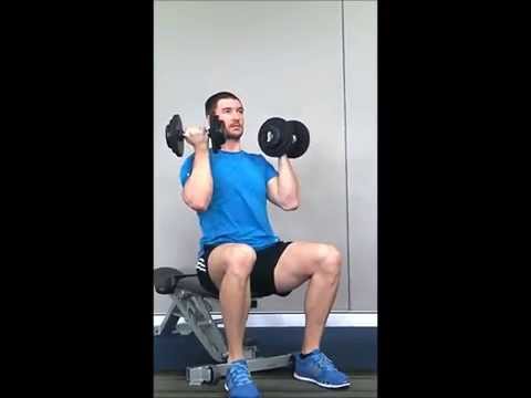 Alternating Dumbbell Arnold Presses   Seated   no back support wmv