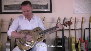 Video thumbnail for HOT ROD STEEL "Classic 14" Resonator Guitar Demo by National Guitar Man