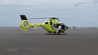 preview picture of video 'Unfall am Strand von Langeoog am 10.08.2014'