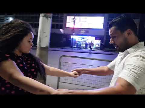 ZOUK - Improviso no Centro de São Paulo - Dança de Salão - Espaço Mega Dança - Jorge Lorena