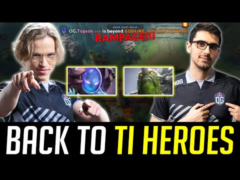 OG's back to their original TI heroes - Topson ARC WARDEN w/ Saksa TINY DOTA 2