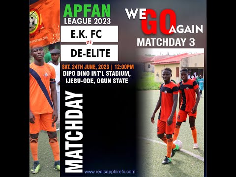 E.K. FC vs DE-ELITE FA  - APFAN SUPER LEAGUE 2023