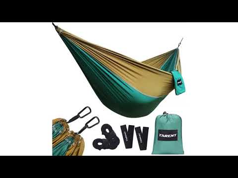 🍀 Tarent Hängematte Outdoor Ultraleicht mit Seilabdeckungen 🍀