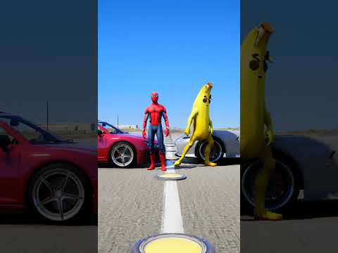 GTA V : BANANA-MAN VS SPIDER-MAN MATCH, WHO IS RICHER 🤑 #shorts #gta5 #holidayswithyoutube