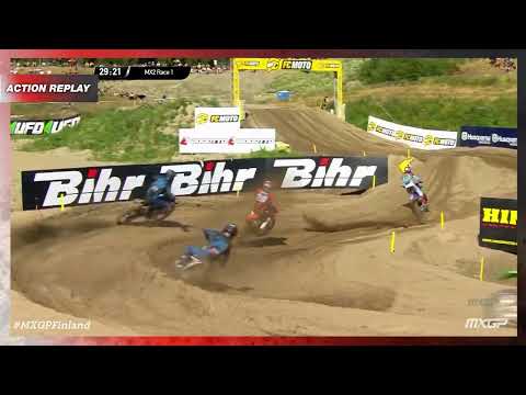 Geerts vs Vialle | MX2 Race 1 | MXGP of Finland 2022 #MXGP #Motocross