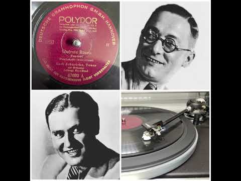 Rudi Schuricke, Tenor, mit Orchester, Leitung Hans Bund: Glutrote Rosen, 1942 (Polydor 47693 A)
