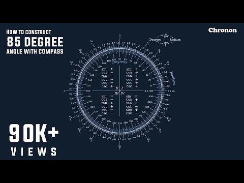 How to construct 85 degree angle with compass