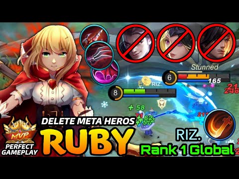 Perfect Offlaner Ruby Delete META Heros! - Top 1 Global Ruby by ʀιz.. - MLBB