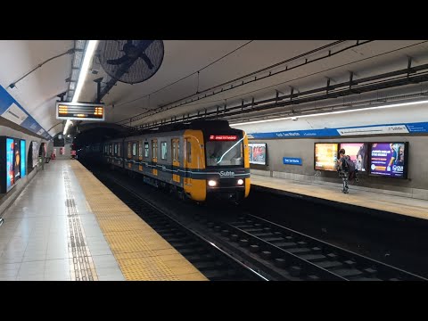 Subte Línea C | Formaciones CNR CITIC por la Estación General San Martín 
