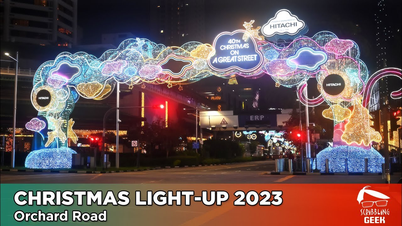 Orchard Road Christmas Light-Up 2023 (Video)