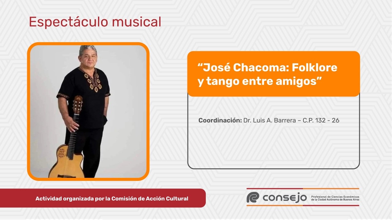 “Folklore y tango entre amigos” - José Chacoma