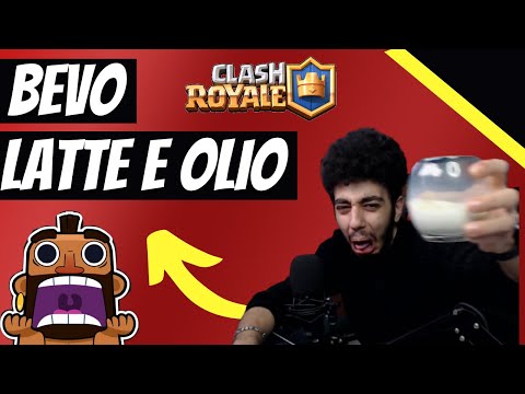 ogni PARTITA PERSA bevo LATTE E OLIO!!! HO VOMITATO IN LIVE!!!   [CLASH ROYALE ITA]