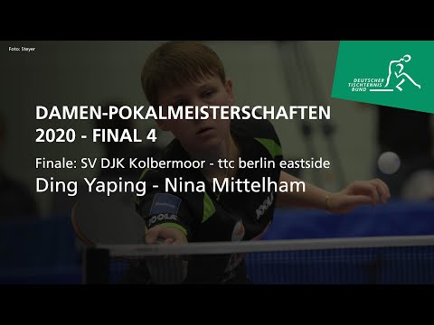 Ding Yaping - Nina Mittelham - Pokal Final Four 2020 (mit Kommentar)