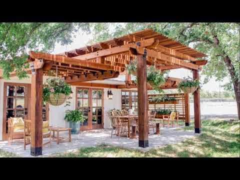 45+ Awesome Pergolas Designs for Backyard - how to pergola attached to house