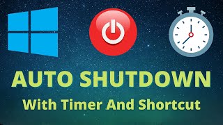 How to auto shutdown or cancel auto shutdown command windows 10 with timer and shortcut