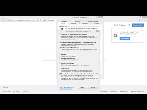Como borrar Archivos Temporales del Navegador Internet Explorer