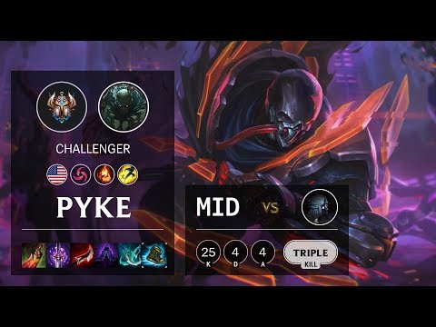 Pyke Mid vs Kindred - NA Challenger Patch 10.11