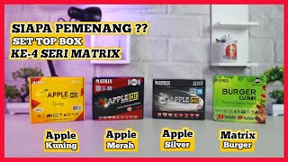 Download lagu Ini 4 Varian Terlaris!!! Set Top Box TV Digital DVB-T2 Matrix Apple Red vs Silver vs Yellow vs Green mp3