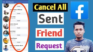 How to cancel sent friend request on Facebook !! Facebook request sent list 🔥