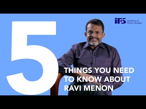 5 Things You Need to Know about 9th S R Nathan Fellow Mr Ravi Menon