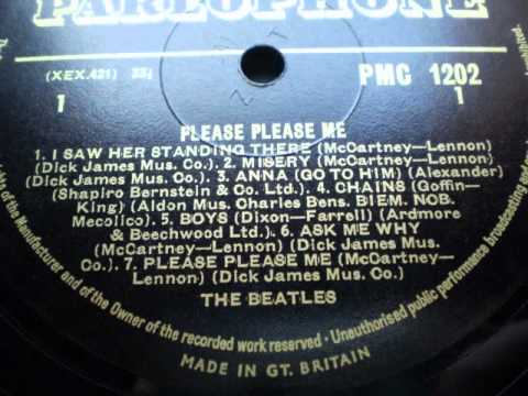 The Beatles Please Please Me Black Gold Parlophone Vinyl record 1st UK pressing