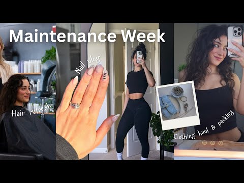 GYM GIRL MAINTENANCE VLOG | nails, hair, self tan, workouts & packing essentials