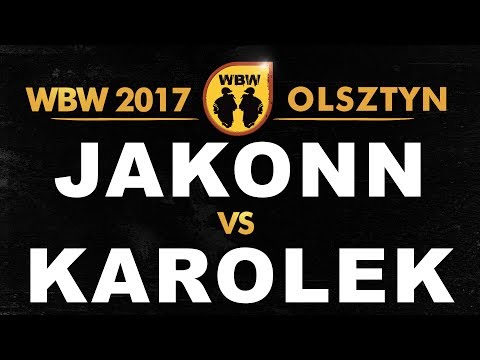 Jakonn 🆚 Karolek 🎤 WBW 2017 Olsztyn (freestyle rap battle) Baraż