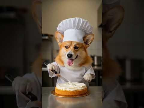 dog made cake for his birthday