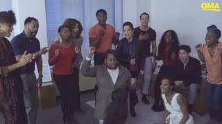 Broadway's 'Once on This Island' cast talks revival, gives dressing room performance