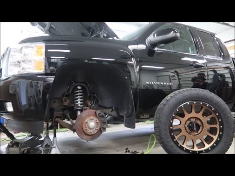 Silverado Fox Coilover Leveling Kit Install!!