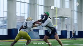 Max Bullough is FULL SPEED (and MIC'D UP) | Notre Dame Football