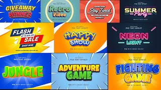 50+ 3D Text Effect in PSD Photoshop Tutorial Part 82