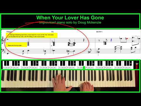 When Your Lover Has Gone - Shirley Horn